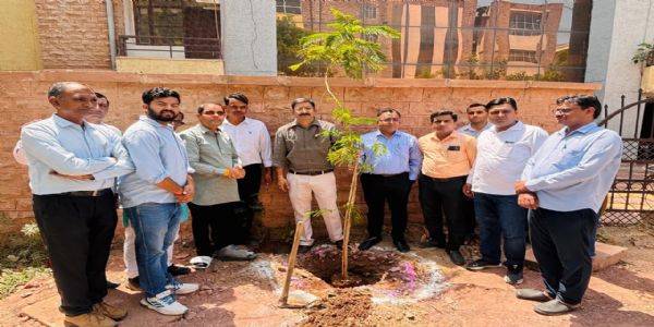 डॉक्टर्स डे पर एमडीएम हॉस्पिटल में किया पौधारोपण