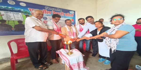 जिला स्तरीय फुटबॉल रेफरी प्रशिक्षण शुरू, 21 शिक्षक ले रहे प्रशिक्षण
