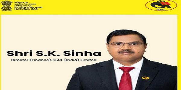 एस. के. सिन्हा ने गेल में निदेशक (वित्त) का कार्यभार संभाला