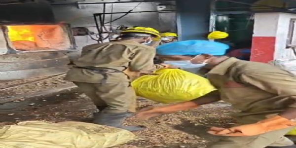 पुलिस ने 22 लाख का डोडा किया नष्ट