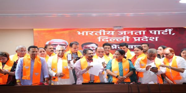 इंद्रप्रस्थ विकास पार्टी का भाजपा में विलय, मुकेश गोयल समेत 15 सदस्य हुए शामिल