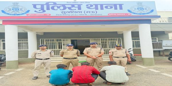 राजगढ़ः दो चोरी की वारदातों का खुलासा, चार आरोपित गिरफ्तार