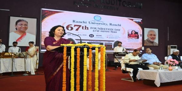 रांची विवि के 67वें स्थापना दिवस पर कुलपति बोले-विवि आयोग हमारी हर जरूरतों की करे पूर्ति