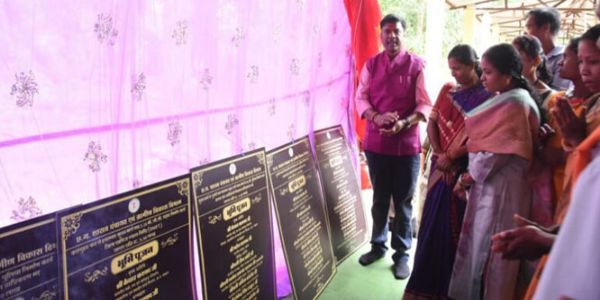 वन मंत्री ने ग्राम चेमा में 54 लाख के विकास कार्यों का किया भूमिपूजन