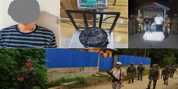 मणिपुर में सुरक्षा बलों की बड़ी कार्रवाई, गांजा तस्कर समेत दो उग्रवादी कैडर गिरफ्तार