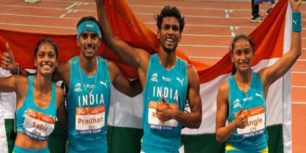 आस्तिक प्रधान, सैंड्रा मोल साबू, सेतु मिश्रा और श्रावणी सचिन सांगले की भारतीय चौकड़ी ने जीता स्वर्ण