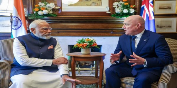 प्रधानमंत्री मोदी और न्यूजीलैंड के प्रधानमंत्री लक्सन प्रधानमंत्री मोदी और न्यूजीलैंड के प्रधानमंत्री लक्सन