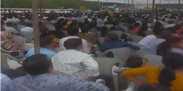 प्रदेश के शिक्षकों का गांधीनगर में प्रदर्शन, मांगें नहीं मानीं तो दिल्ली में आंदोलन की चेतावनी
