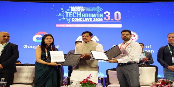 एमपी टेक ग्रोथ कॉन्क्लेव 3.0 में मुख्यमंत्री की उपस्थिति में गूगल प्ले एवं एमपीएसईडीसी के मध्य एमओयू का आदान-प्रदान