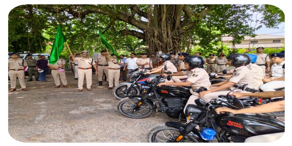 शहर की सुरक्षा के लिए 15 विशेष बाइक गश्ती दल रवाना, 80 पुलिसकर्मी तैनात