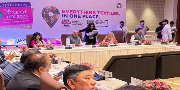 भारत टेक्स 2026 में पीएम मित्र राज्यों की राउंडटेबल बैठक भारत टेक्स 2026 में पीएम मित्र राज्यों की राउंडटेबल बैठक