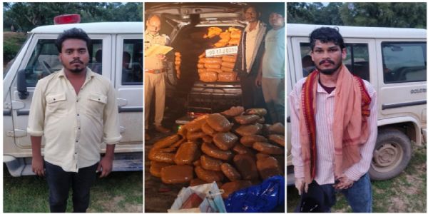 जशपुर : एक करोड़ से अधिक के गांजे के साथ तीन कारें जब्त, दो अंतरराज्यीय तस्कर गिरफ्तार