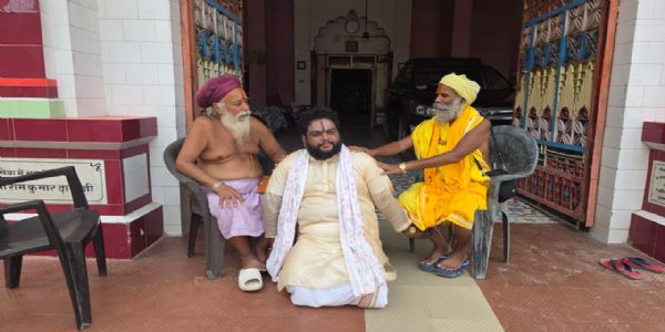 अयोध्या में महामंडलेश्वर लक्ष्मणदास बालयोगी का संतों ने किया स्वागत