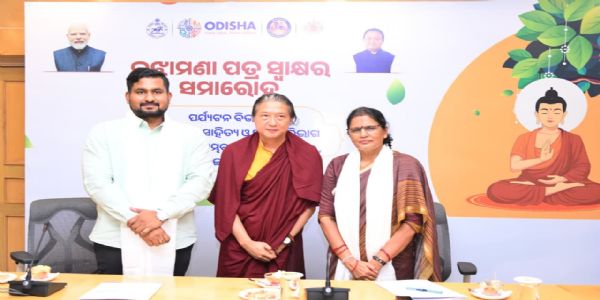 बौद्ध विरासत के संरक्षण और आध्यात्मिक पर्यटन को बढ़ावा देने के लिए ओडिशा सरकार ने किया एमओयू