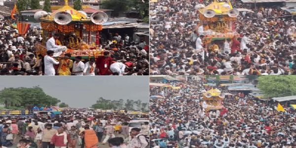 मानोरा में निकली भव्य रथयात्रा मानोरा में निकली भव्य रथयात्रा