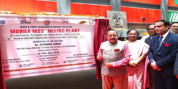 सीएसआईआर-सीआरआरआई ने की देश के 16 शहरों में स्वदेशी सड़क तकनीक के पहले चरण की शुरुआत