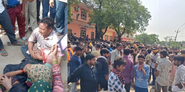 स्कूल बस ने दूसरी कक्षा के छात्र को कुचला, मौत, ग्रामीणों ने विद्यालय में की तोड़फोड़