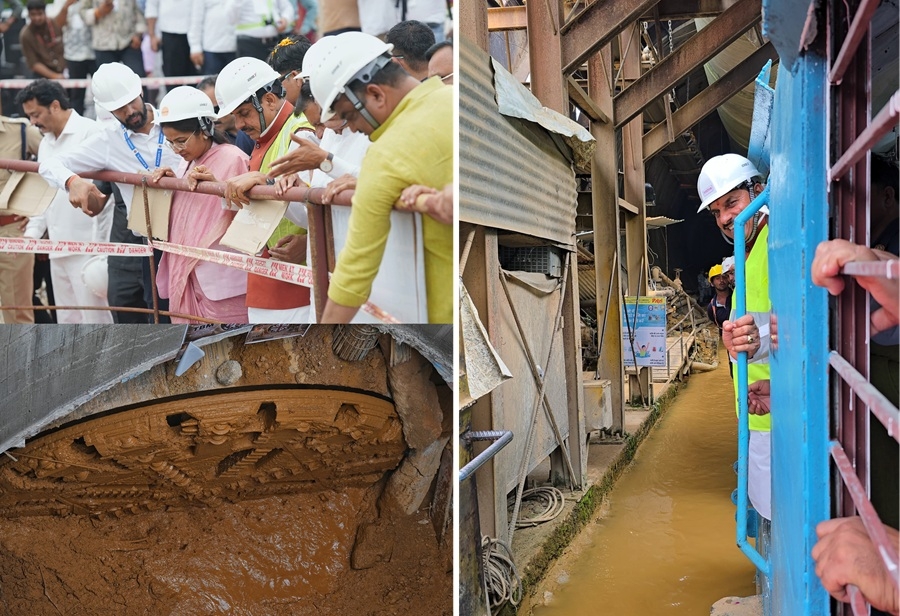 कटनी जिले के स्लीमनाबाद में जल सुरंग टनल का निरीक्षण करते हुए मुख्यमंत्री डॉ. मोहन यादव कटनी जिले के स्लीमनाबाद में जल सुरंग टनल का निरीक्षण करते हुए मुख्यमंत्री डॉ. मोहन यादव