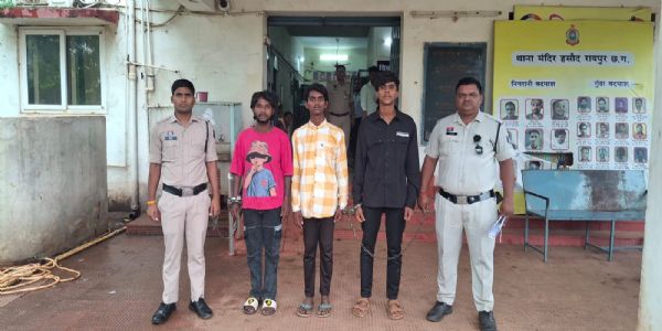 रायपुर : 24 घंटे के भीतर दो लूट की वारदातों का खुलासा, तीन आरोपित गिरफ्तार