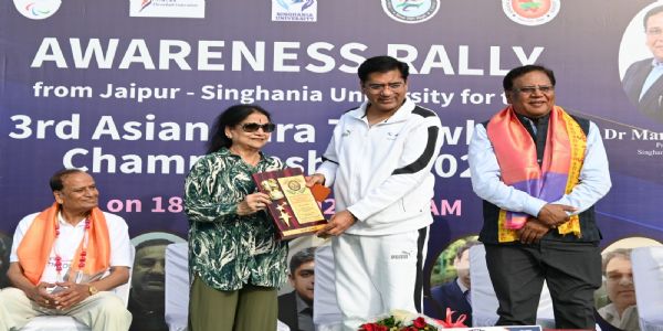 एशियन पैरा थ्रोबॉल चैंपियनशिप-2027 के प्रचार को लेकर निकली बाइक रैली, 100 दिव्यांग खिलाड़ियों ने लिया हिस्सा