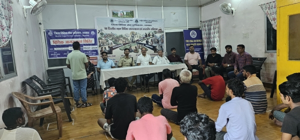 धनबाद मंडल कारा में जेल अदालत का दृश्य धनबाद मंडल कारा में जेल अदालत का दृश्य