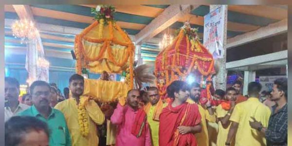 हेरा पंचमी पूजा विधान में श्रीमहालक्ष्मी की डोली जनकपुरी पहुंची, हुआ लक्ष्मी-नारायण संवाद