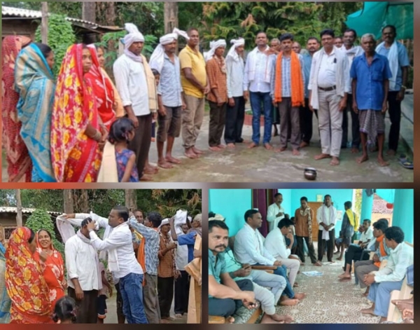 ईसाई धर्मांतरित तीन परिवारों के 17 सदस्यों ने अपनाया मूल धर्म ईसाई धर्मांतरित तीन परिवारों के 17 सदस्यों ने अपनाया मूल धर्म