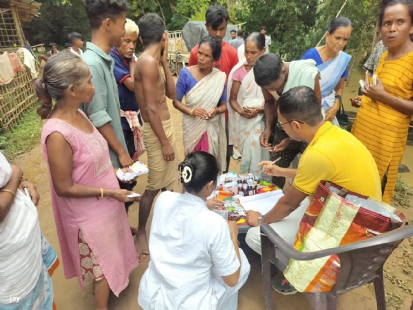 Image of the Health Check up in Flood-Hit Areas. Image of the Health Check up in Flood-Hit Areas.