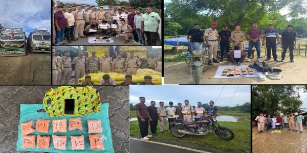 कछार पुलिस ने सात अभियानों में 13 अपराधियों को किया गिरफ्तार