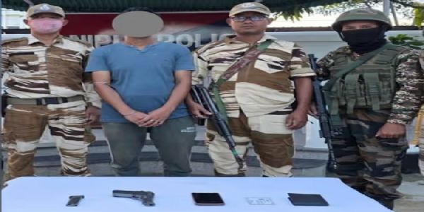 मणिपुर में पिस्तौल के साथ प्रीपाक (प्रो) का सक्रिय कैडर गिरफ्तार