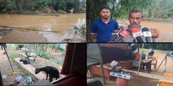 असम में जांजी नदी के टूटे बांध पर रह रहे किसान की छलकी पीड़ा, कहा -मैं 10 साल पीछे चला गया