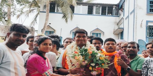 बेलदा-एक ग्राम पंचायत के नए प्रधान बने भाजपा के दीपंकर गिरी