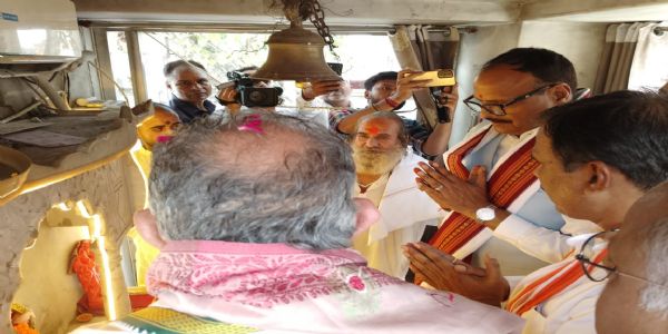 उपमुख्यमंत्री ब्रजेश पाठक ने परशुराम मंदिर में की पूजा अर्चना
