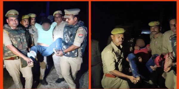 पुलिस मुठभेड़ में दो गोतस्कर घायल, गिरफ्तार