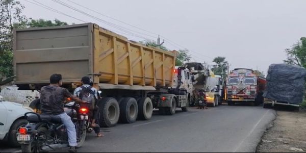 भागलपुर-दुमका मार्ग पर जाम का कहर, वन-वे व्यवस्था ध्वस्त