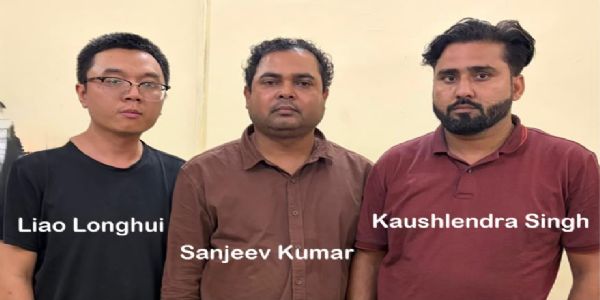 हवाला नेटवर्क का खुलासा : चीनी नागरिक समेत तीन गिरफ्तार, मोबाइल कवर बनाने की आड़ में चल रहा था खेल