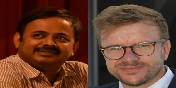 प्रो. आनंदरूप भट्टाचार्य और प्रो. वासिलिस सरहोसिस प्रो. आनंदरूप भट्टाचार्य और प्रो. वासिलिस सरहोसिस