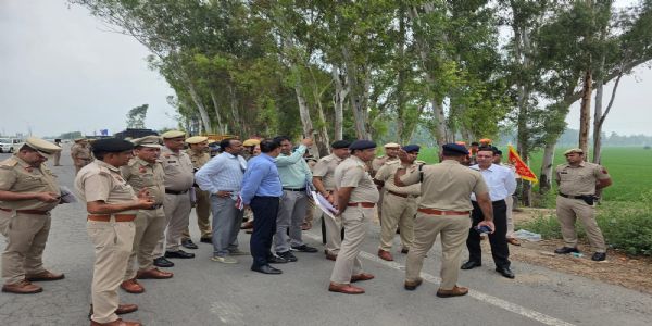 हिसार रेंज के आईजी ने जींद में हरियाणा-पंजाब बॉर्डर का किया निरीक्षण