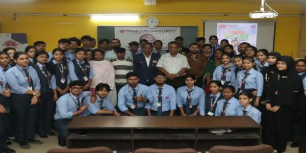 नेताजी सुभाष विवि में कारगिल के रणबांकुरे माणिक बारदा का सम्मान