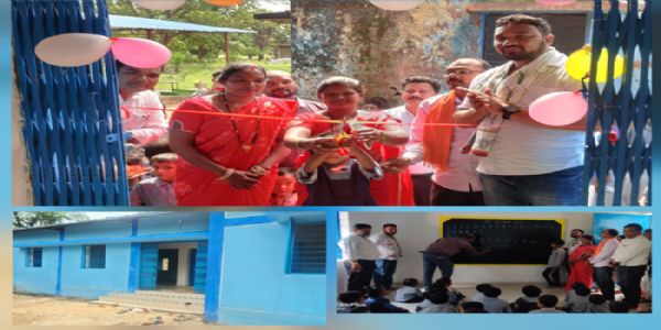 प्राथमिक शाला परधानपारा तोयनार के नवीन भवन का हुआ उद्घाटन