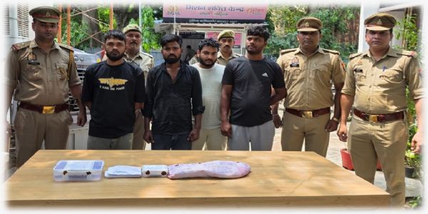 डकैती की साजिश नाकाम, अंतरजनपदीय गिरोह के चार बदमाश गिरफ्तार