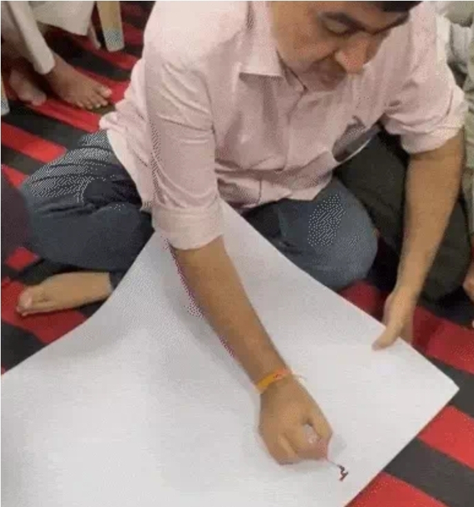 खून से लिखे सूरत के गौभक्तों का ज्ञापन खून से लिखे सूरत के गौभक्तों का ज्ञापन