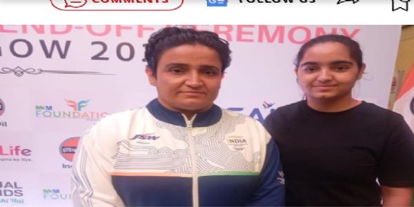 शर्मिला धनखड़ (बाएं) ने ग्लासगो में कॉमनवेल्थ गेम्स 2026 में भारत के लिए दूसरा गोल्ड मेडल जीता।