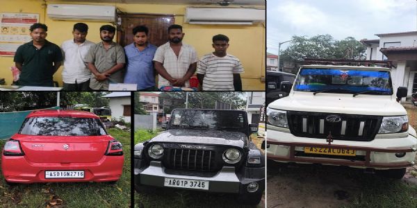 नगालैंड में अवैध बिक्री से पहले किराये की गाड़ी बरामद, छह आरोपित गिरफ्तार