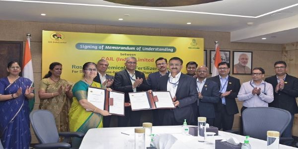 गेल और आरसीएफ ने महाराष्ट्र में 1.27 एमएमटीपीए क्षमता वाले यूरिया प्लांट के लिए किया समझौता