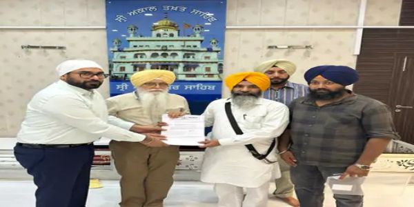 पंजाब सरकार ने बेअदबी रोकथाम कानून का संशोधित मसौदा श्री अकाल तख्त साहिब के प्रभारी को सौंपा