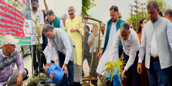 वन महोत्सव 2026 मेगा पौधारोपण अभियान-विधायक डॉ. भारत भूषण व डीसी ने दिया पर्यावरण संरक्षण का संदेश