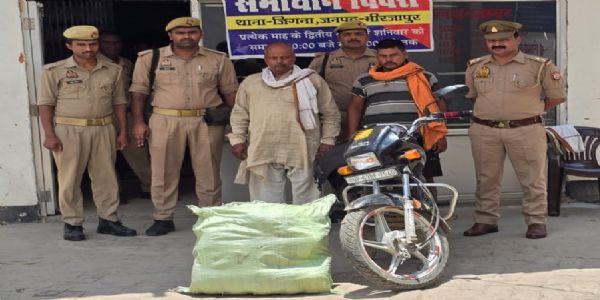 ऑपरेशन ऑल आउट: पुलिस ने 20 किलो से अधिक गांजा के साथ दो तस्करों को दबोचा