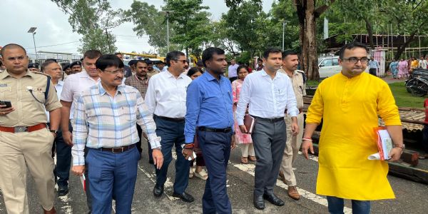 जगन्नाथपुर रथ यात्रा को लेकर डीसी ने किया निरीक्षण, रथ मार्ग से हटेगा अतिक्रमण, सीसीटीवी से होगी निगरानी