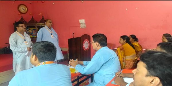 सरस्वती शिशु विद्या मंदिर में राष्ट्रीय शिक्षा नीति पर कार्यशाला आयोजित